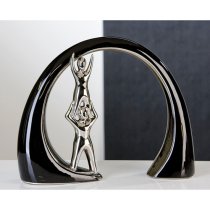 Helping Hands Sculpture In Black And Silver