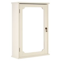 Ramona Wooden Bathroom Mirrored Cabinet In Ivory