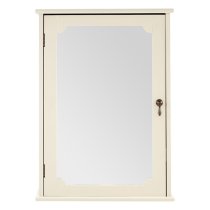 Ramona Wooden Bathroom Mirrored Cabinet In Ivory