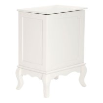 Ramona Wooden Bathroom Laundry Storage Cabinet In Ivory