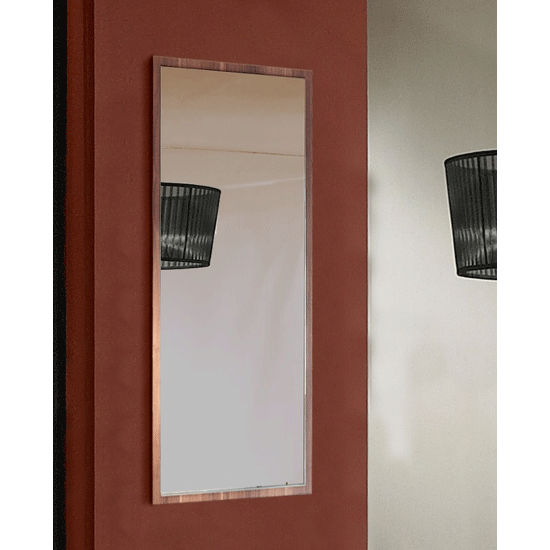 Emission Wall Mirror In Walnut Frame