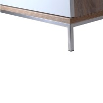 Cerritos Medium Wooden TV Stand In Light Oak And White