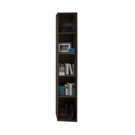 Clovis Shelving Unit In Lave Front Carcase With Concrete Insert