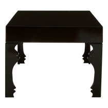 Louis Rectangular High Gloss Coffee Table In Black