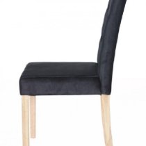 Kilcon Dining Chair In Black Velvet And Diamante in A Pair