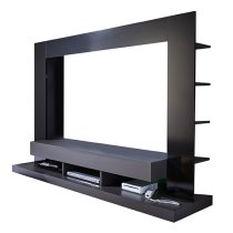 Stamford Entertainment Unit In Black Gloss Fronts With Shelving