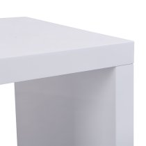 Metro Square High Gloss Set Of 2 Nesting Tables In White