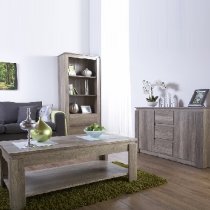 Camerton Wooden Sideboard In Oak With 2 Doors And 3 Drawers