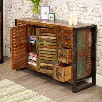 London Urban Chic Wooden Sideboard With 6 Drawers and 2 Doors