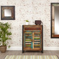 London Urban Chic Wooden Shoe Cabinet With 2 Doors