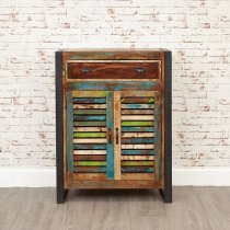 London Urban Chic Wooden Shoe Cabinet With 2 Doors