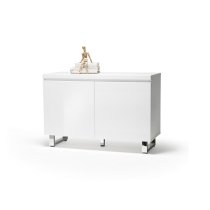 Sydney Small High Gloss Sideboard With 2 Doors In White