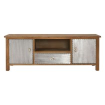 Sophia Wooden TV Stand With 2 Doors And 1 Drawer In Natural