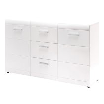 Adrian Sideboard In White With High Gloss Fronts And 2 Doors