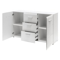 Adrian Sideboard In White With High Gloss Fronts And 2 Doors