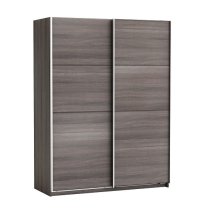 Rossett Wooden Wardrobe Large In Vulcano Oak And Linen