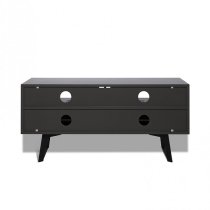 Daniel TV Stand In Charcoal Grey With Flap Door