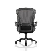 Spencer Modern Home Office Chair In Black With Castors