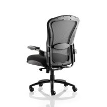 Spencer Modern Home Office Chair In Black With Castors