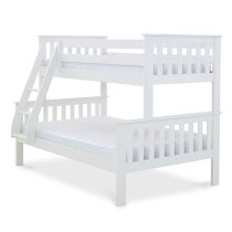 Carra Wooden Triple Bunk Bed In White