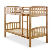 Mya Wooden Single Bunk Bed In Pine