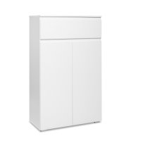 Hilary Modern Wooden Shoe Storage Cabinet In White