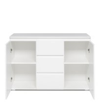 Hilary Contemporary Wooden Sideboard In White