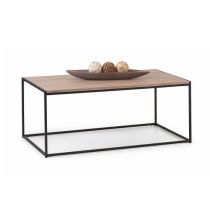 Tacita Coffee Table In Sonoma Oak And Black Metal Frame