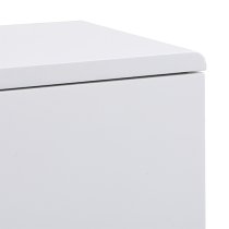 Manhattan Wide High Gloss Chest Of 6 Drawers In White