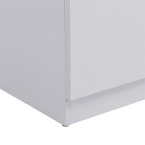 Manhattan Wide High Gloss Chest Of 6 Drawers In White