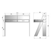 Zanbury Modern Wooden Computer Desk In White