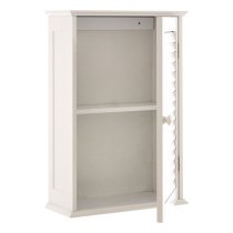 Fargo Wooden Wall Hung Bathroom Storage Cabinet In White