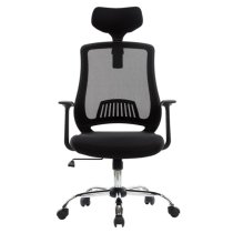 Floridian Fabric Home And Office Chair In Black