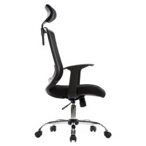 Floridian Fabric Home And Office Chair In Black