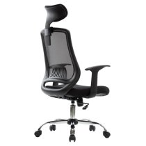 Floridian Fabric Home And Office Chair In Black