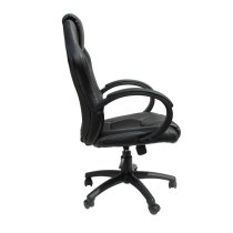 Dayton Faux Leather Gaming Chair In Black