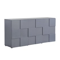 Aspen High Gloss Sideboard With 3 Doors In Grey