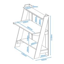 Arizonan Ladder Wooden Laptop Desk In Light Oak