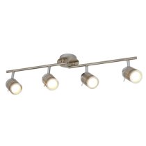 Striking Four Light Satin Silver Bathroom Spot Split-bar