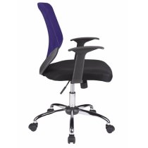 Albany Fabric Home And Office Chair With Chrome Base In Purple