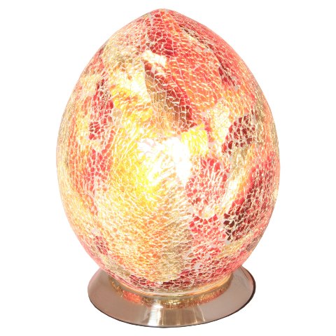 Mosaic Red Egg Lamp