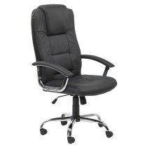 Hoaxing Faux Leather Home And Office Chair In Black