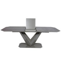 Becton Ceramic Extending Dining Table In Slate Grey