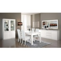 Regal Sideboard In White With High Gloss Lacquer And 3 Doors