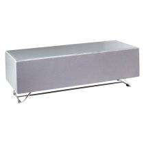 Chroma High Gloss TV Stand With Steel Frame In Grey