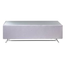 Chroma High Gloss TV Stand With Steel Frame In Grey