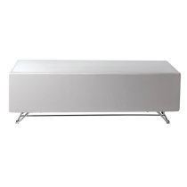 Chroma High Gloss TV Stand With Steel Frame In White