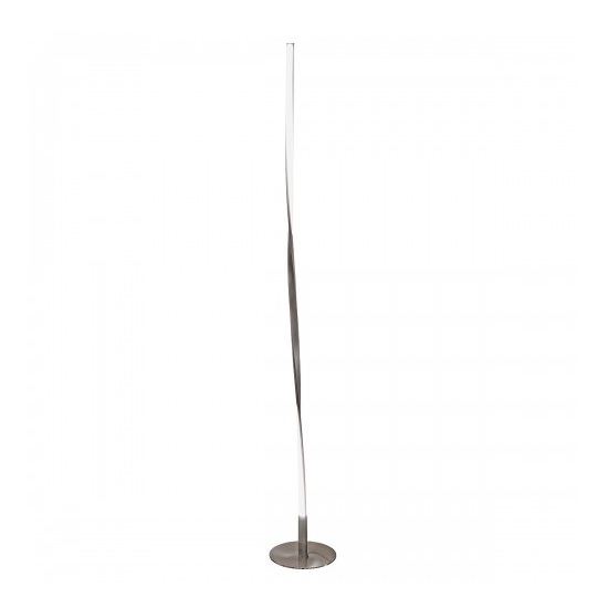 Alimos Tall Twist Floor Lamp In Satin Nickel