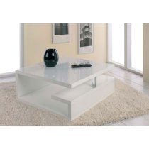 Geno High Gloss Coffee Table in White