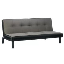 Aurorae Velvet Fabric Sofa Bed In Grey